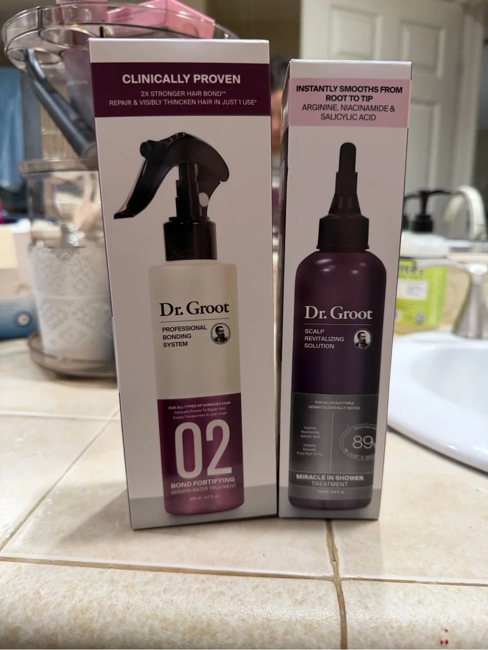 Dr. Groot Scalp Revitalizing & Bond Fortifying Products New in Box